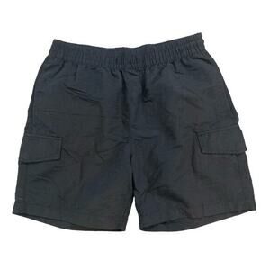 Original Use‎ Men's Black Cargo Shorts Size S Elastic Waistband Multiple Pockets
